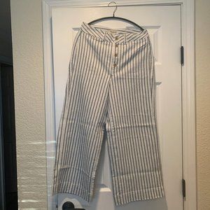 Madewell Stripped Wide-Leg Pants